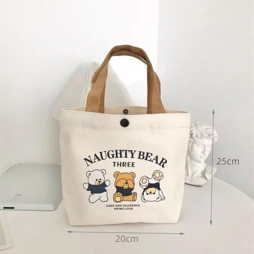 Bolso de lonchera tipo tote mini blanco miniatura 4