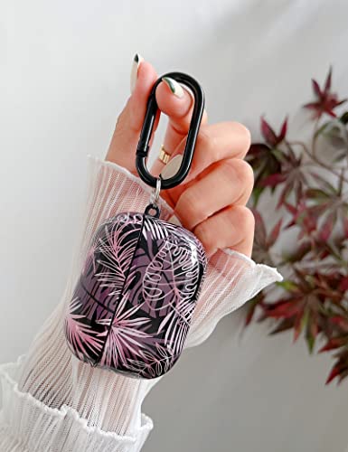 Flower Case Compatible With Apple Airpods Pro Floral, Leaf Smooth Design Cute Kawaii Protective Case Anti-Fall Headphone Case For Airpod Pro Case (Airpods Pro, Rose Gold Leaf) #TOP4