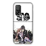 Cokitec Funda Blanca para Xiaomi Mi 10T / Mi 10T Pro Manga Sao Sword Art Online