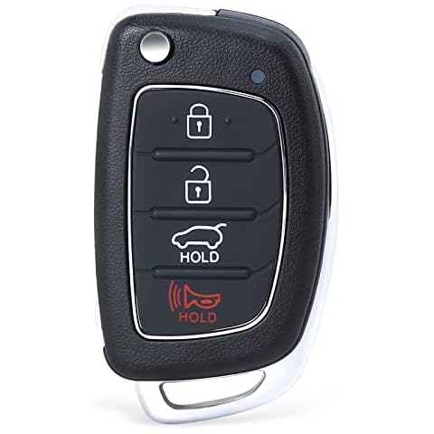 Keymall Keyless Entry Remote Key Fob Replacement for Hyundai Sonata 2014 2015 2016 2017 433MHz 4 Buttons (FCC ID:TQ8-RKE-4F16 PN: 95430-C1010) Cover