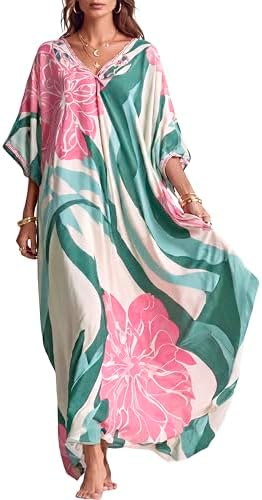 Beach Cover Ups for Women Dress Long Kaftan Roper Moo Moos Nightg...