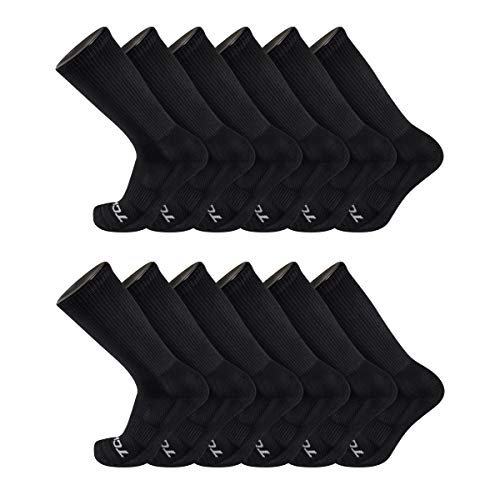 Image of TCK Work & Athletic Crew Socks for Men & Women - Cushioned, Moisture Wicking Boot Socks, Supportive Arch
