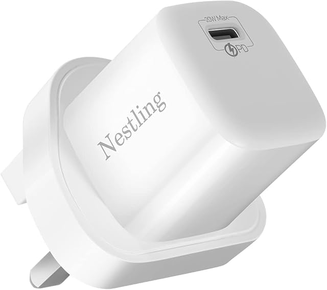 USB C Plug, Nestling 20W USB C Fast Charger Plug for iPhone 14/14 Plus / 14 Pro / 14 Pro Max/13/13 Mini/13 Pro/13 Pro Max, Galaxy, Pixel 4/3, iPad Pro, AirPods Pro etc.
