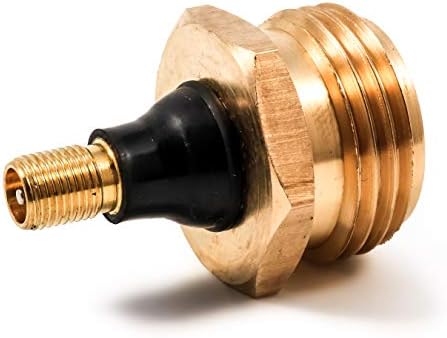 Camco RV Brass Blow Out Plug | Helps Clear Your RV's Water Lines During Winterization and Dewinterization (36153)