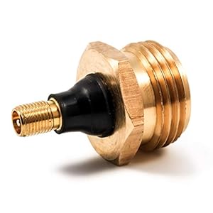 Camco RV Brass Blow Out Plug | Helps Clear Your RV’s Water Lines During Winterization and Dewinterization (36153)