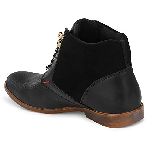 Image of Vellinto Mens Plyutherene Leather Sporty Casual with Strong Grip Boots Shoes for Man