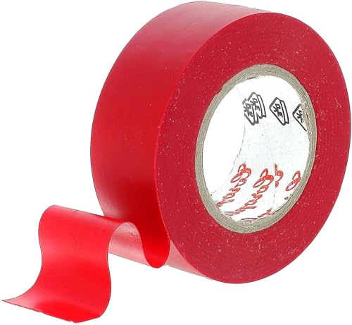 Restagraf PVC-Klebeband in Blisterverpackung, 10 m x 19 mm x 0,15 mm, Rot, 1 Stück
