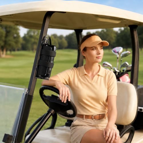 ZHSHICT Magnetic Speaker Mount for Golf Cart, Adjustable Strap Holder - 1