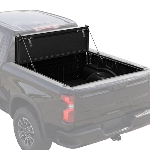 Flip-Up Tonneau Cover, 2019-2026 Chevy Silverado 5.8ft, Hard Fold