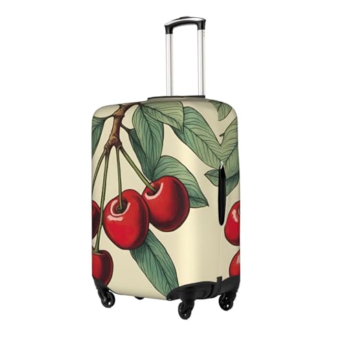 Lovely Sweet Red Cherry Tsa Approved Luggage Cover For 18-32 Inch Suitcases Scratch-Resistant Stretch Luggage Cover2