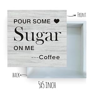 Home Decor Coffee Wood Box Sign Kitchen Home Decor, Rustic Funny Pour Some Sugar on Me Wooden Box Sign Block Plaque for Wall Tabletop Desk Decoration Coffee Lover Gift Home Decor Coffee Wood Box Sign Kitchen Home Decor Rustic Funny Pour Some Sugar on Me Wooden Box Sign Block Plaque for Wall Tabletop Desk Decoration Coffee Lover Gift