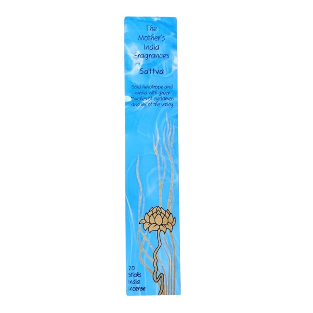Giftlocaluk Blue Mother's India Sattva Incense - Heliotrope, Vanilla & Lily Of The Valley Blend (20 Sticks) Fair Trade