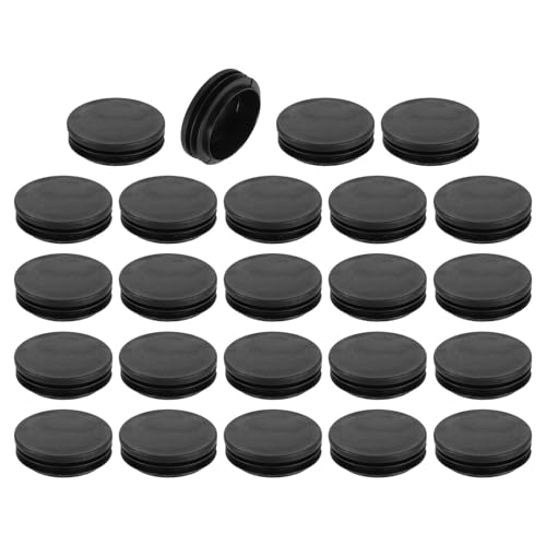 uxcell Round Plastic Plug,58mm(2.28") OD Furniture Leg Pipe Insert 24Pcs