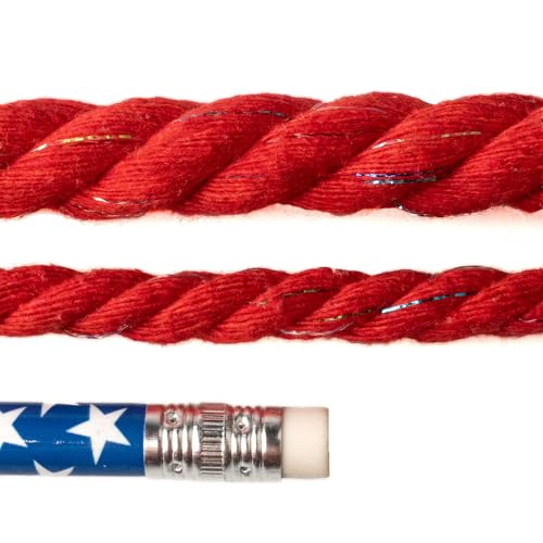 Craft County Twisted Cotton Rope Shoelace for Sneakers, Customization, and Style – Two Diameters and Over 30 Colors3