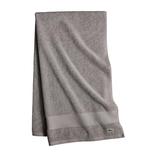 Lacoste Heritage 100% Supima Cotton Bath Towel, Meteorite, 30
