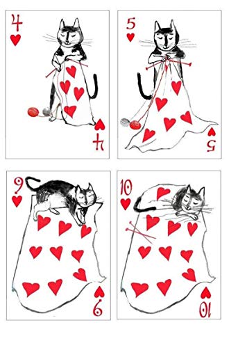Artiphany Kitten Club Cat Playing Cards Poker Size Single Deck Printed By Cartamundi, Usa #TOP3
