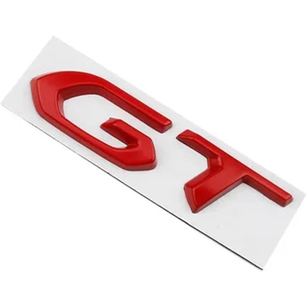 MAUXpIAO for Peugeot 3D GT Metal Logo Car Trunk Emblem StickerAccessories, Easy to Install fds/I/A
