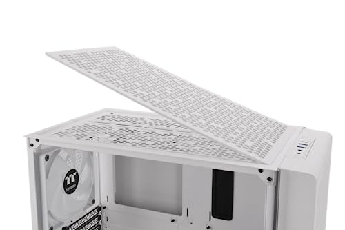 Miniatura 7 de Thermaltake Ceres 300 TG ARGB | Caja ATX Mid Tower | Paneles Perforados para Alto Flujo de Aire | 3 Ventiladores Preinstalados | Admite Radiador de 360mm | Blanco Nieve