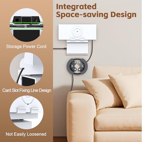 Image of UBeesize Starlink Mount, Standard Router 3 Wall Mount with Cable Caddy, All in One Wall Holder for Standard 4X Starlink Gen 3 Router and Power Supply