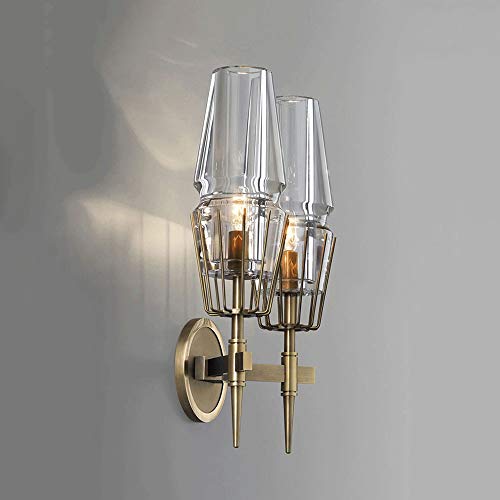 Lampes murales modernes salon et éclairage de chevet décoratif en verre