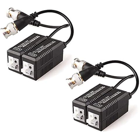 4 x CCTV passiver Video-Balun BNC-Stecker-Adapter Cover