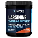 L-Arginine Powder - Nitric Oxide Supplement for Men and Women with L-Citrulline and Beet Root - Pre and Post Workout Support for Endurance and Recovery - Tangerine Flavor, 1 Month Supply (30 Scoops)