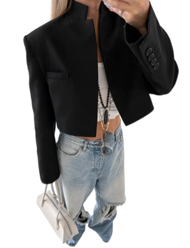 Casual blazer veste de costume à revers femme chic chic