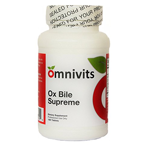 Omnivits Ox Bile Supreme | Bile Salts, Digestive Enzymes & Betaine Organic Beet Concentrate | Nutritional Support for Liver and Gallbladder Function | Aids in Fat Digestion | 180 Tablets
