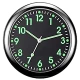 Horloge de voiture bâton sur tableau de bord montre voiture lumineux analogique Quartz Mini horloge horloges auto adhésives pour tableau bord bâton sur