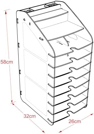 Mingitav Tower Ofis Masaüstü Organizer 10 Kat Letter A4 Evrak Rafı (Ceviz) - Görsel 4