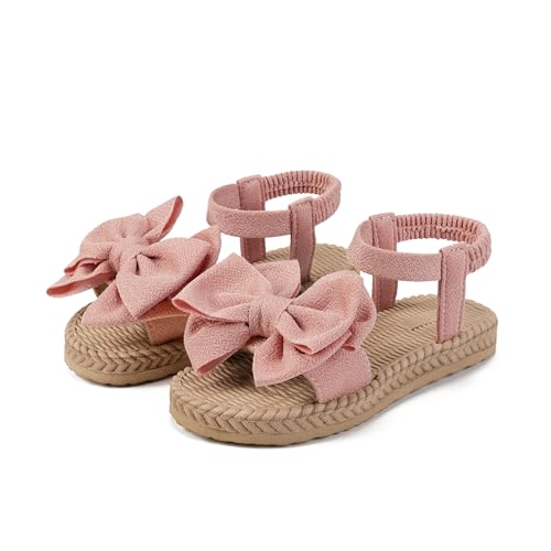 Kids' Open Toe Platform Sandals - Stylish Summer Slides with Bow Tie Design, Perfect Outdoor Footwear