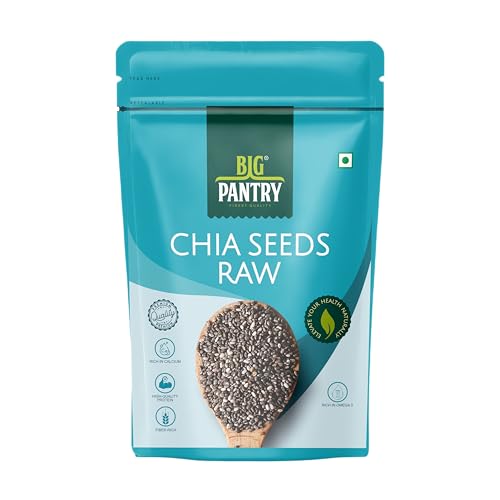 Image of Big Pantry Chia Seed 200g | Rich in Calcium, Protein & Fiber, Omega 3 and Antioxidants | Seeds for Weight Management | Non-GMO & Gluten-Free | Raw Seeds for Smoothies & Oatmeal