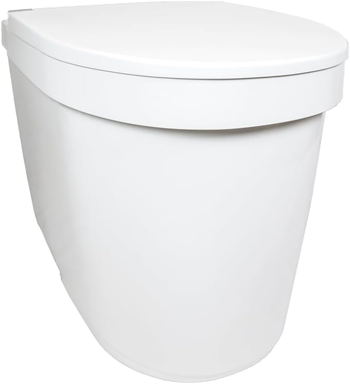 Separett Tiny Urine-Separating Compost Toilet | Easy Use | No Additives Needed | Tube Version for Use in Tiny Homes, Cabins, and RVs with a Grey Water System
