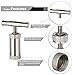 Pollen Press Presser Tool, with Gift Box Hard Metal Stainless Steel T Shape Handle Heavy Duty Small Compressor CNC 4 Piece Silver Color
