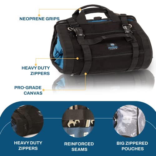 Rugged Tools Titan23-XL Tool Roll - Wrench Roll & Organizer - Canvas Tool Bag & Tool Pouch for Electrician, HVAC, Plumber, Carpenter or Auto Mechanic - Image 5