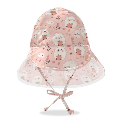 Hedgehogs Cute Cartoon Unisex Baby Beach Hat Boys Hat Toddler Girl UV Protection Wide Brim Traveling Camping