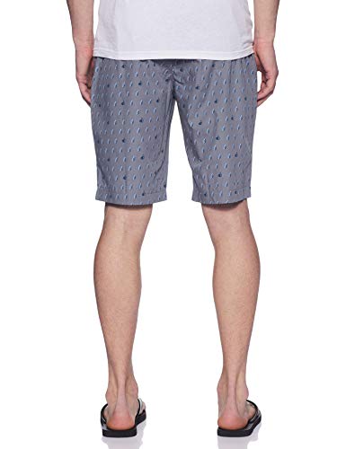 Image of Jockey 9005 Men's Super Combed Mercerized Cotton Woven Fabric Regular Fit Printed Bermuda with Side Pockets