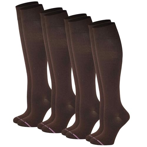 Image of Dr. Motion Compression Knee High Socks for Women - 4 Pairs Pack