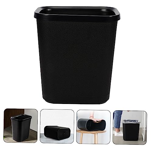 Magiclulu basurero plástico rectangular compacto negro miniatura 5