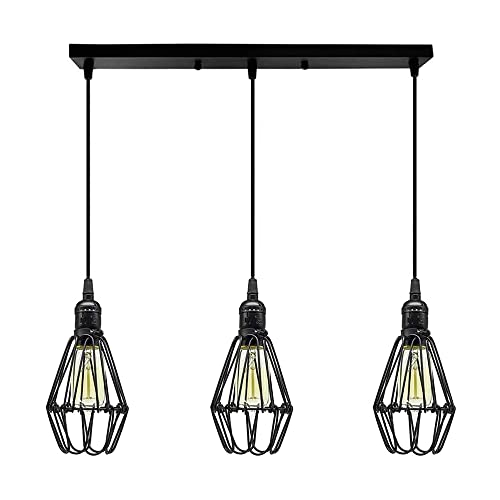 Lustre suspension 3 lampes E27 pour supprimer les zones d'ombre du salon