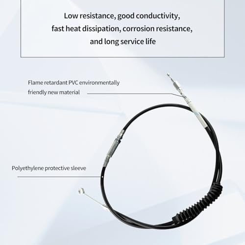 Image of Motorcycle Clutch Cable Wire Steel Braided 55 inch 140cm Compatible with Harley Sportster XL883 1986-2013 XL1200 2004-2020 XL 883 1200 Stainless Cable Models