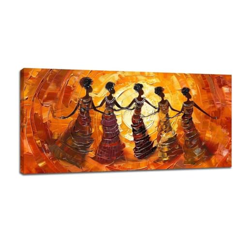 Toile murale africaine femme dansant : donnez une âme chaleureuse à votre intérieur