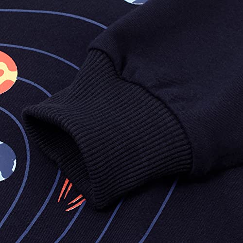 Image of Akyzic Boys Sweatshirts Cotton Long Sleeve Crewneck Pullover Toddler Kids Winter Warm Shirt Sweater Tops 3t-8t