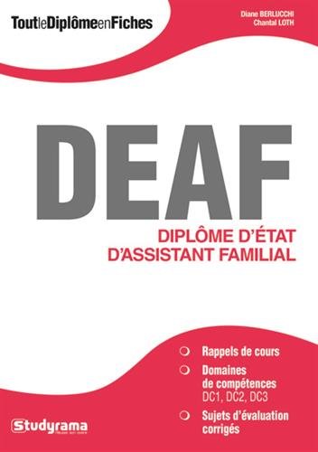 Télécharger Tout le Diplome d'Etat d'Assistant Familial Francais PDF
