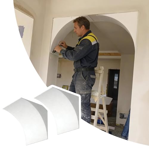 Kit de marco de arco para puerta y moldura semicircular pintable de espuma, 2 uds 2