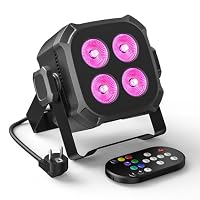 Rtktoup 8PCS RGBW LED Par Scheinwerfer, 40W LED Bühnenlicht DMX 4/8CH mit Fernbedienung Par Strahler, Discolicht Partylicht für DJ Bühne Bar Party Hochzeit Haloween Weihnachten – Ansicht 2
