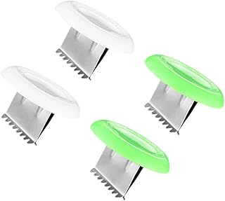 Hemoton 4pcs Manual Chicken Cutter Holder Cutting Aids Stainless Steel Poultry Bone Cutter Meat Cleaver Dicing Aid Tool Hand Protector Kitchen Gadget