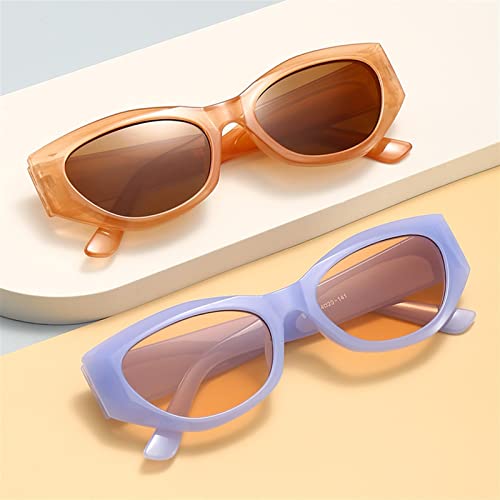 ZENYS Personalized Women Sunglasses Retro Small Frame Outdoor Sunglasses (Color : E, Size : 1)2