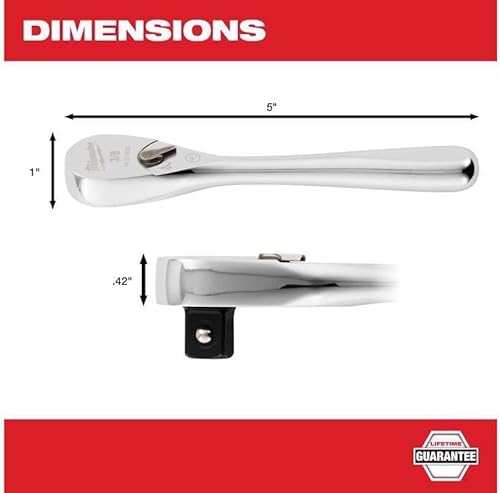 Miniatura 5 de Milwaukee Herramienta eléctrica 38 Drive 5" Trinquete 90 dientes