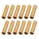 KJHBV 24 Pezzi Inserti Freccia in Ottone 6,2mm per Arco 50 Gr, Oro
